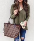 Сумка Louis Vuitton Neverfull Damier Ebene